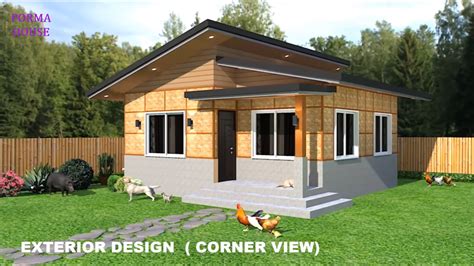 49 SQM Simple Half Amakan Half Concrete House Design .